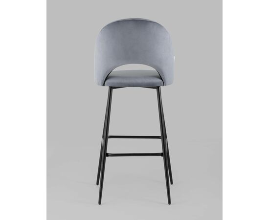 Стул барный Меган велюр серый, изображение 6 | Интернет магазин мебели и декора LifeDekor