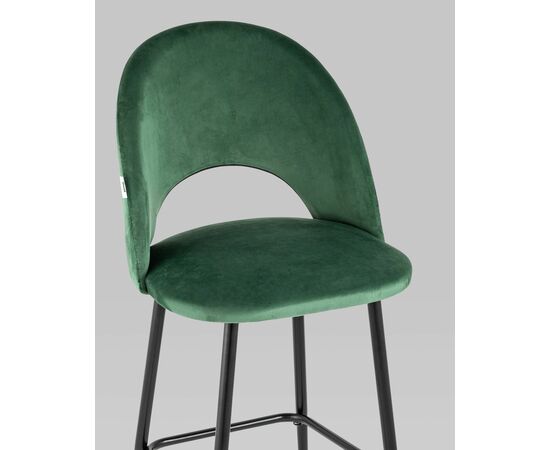 Стул барный Меган велюр зеленый, изображение 10 | Интернет магазин мебели и декора LifeDekor