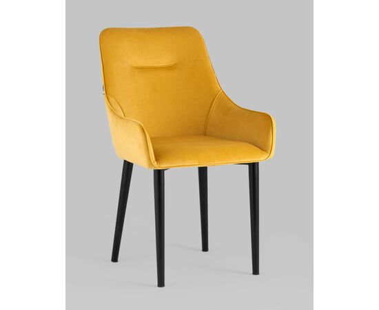 Стул Джоан велюр оранжевый, изображение 2 | Интернет магазин мебели и декора LifeDekor