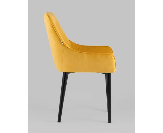 Стул Джоан велюр оранжевый, изображение 4 | Интернет магазин мебели и декора LifeDekor