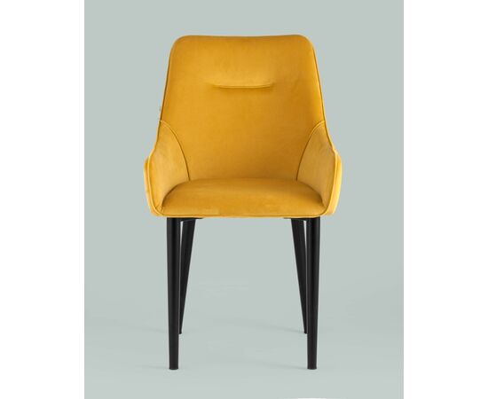 Стул Джоан велюр оранжевый, изображение 3 | Интернет магазин мебели и декора LifeDekor