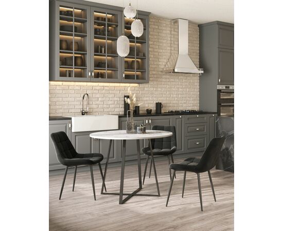 Стул Флекс велюр черный, изображение 6 | Интернет магазин мебели и декора LifeDekor