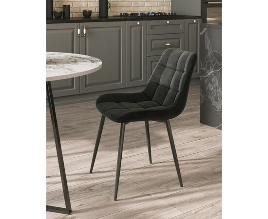 Стул Флекс велюр черный, изображение 5 | Интернет магазин мебели и декора LifeDekor