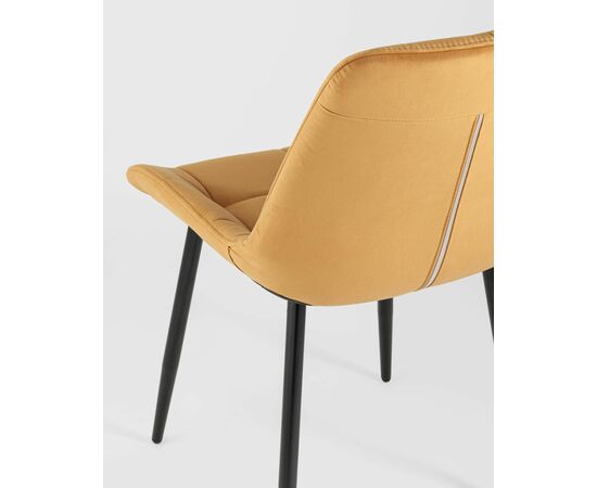 Стул Флекс велюр оранжевый, изображение 9 | Интернет магазин мебели и декора LifeDekor