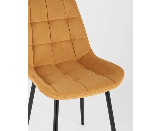 Стул Флекс велюр оранжевый, изображение 10 | Интернет магазин мебели и декора LifeDekor