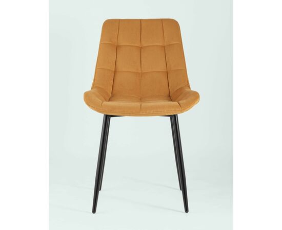 Стул Флекс велюр оранжевый, изображение 5 | Интернет магазин мебели и декора LifeDekor