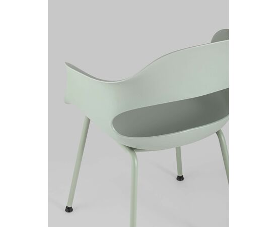 Стул Lady пластик серо-зеленый, изображение 9 | Интернет магазин мебели и декора LifeDekor