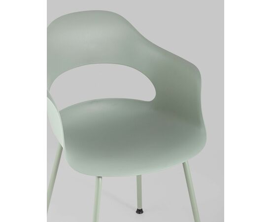 Стул Lady пластик серо-зеленый, изображение 10 | Интернет магазин мебели и декора LifeDekor