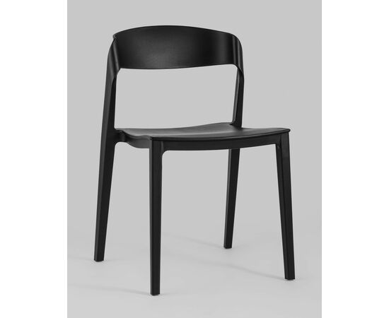 Стул Moris пластик черный, изображение 2 | Интернет магазин мебели и декора LifeDekor