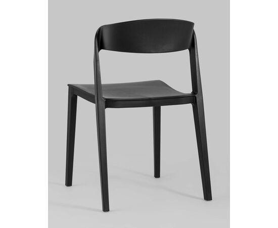 Стул Moris пластик черный, изображение 10 | Интернет магазин мебели и декора LifeDekor