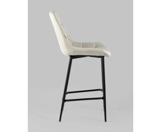 Стул полубарный Флекс велюр бежевый, изображение 4 | Интернет магазин мебели и декора LifeDekor