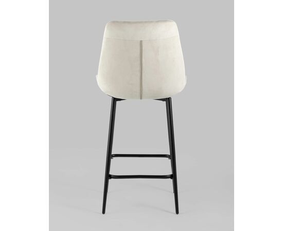 Стул полубарный Флекс велюр бежевый, изображение 5 | Интернет магазин мебели и декора LifeDekor