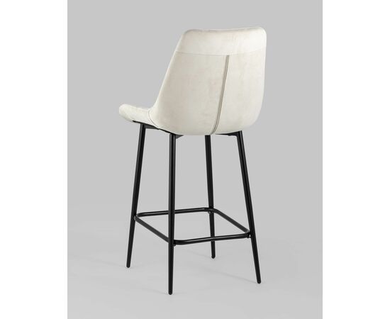 Стул полубарный Флекс велюр бежевый, изображение 6 | Интернет магазин мебели и декора LifeDekor