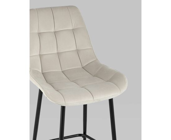 Стул полубарный Флекс велюр бежевый, изображение 8 | Интернет магазин мебели и декора LifeDekor