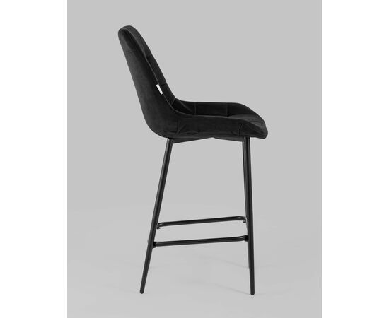 Стул полубарный Флекс велюр черный, изображение 6 | Интернет магазин мебели и декора LifeDekor