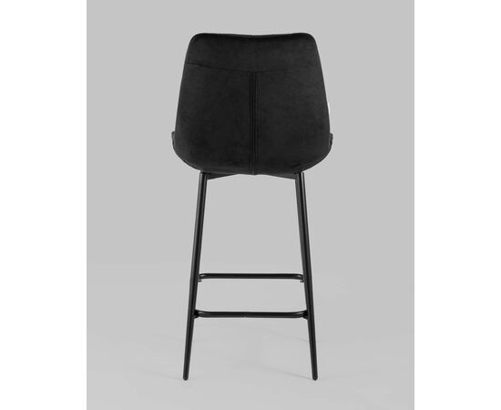 Стул полубарный Флекс велюр черный, изображение 7 | Интернет магазин мебели и декора LifeDekor
