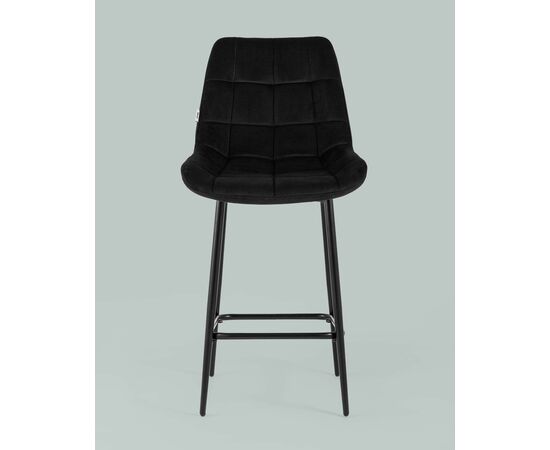 Стул полубарный Флекс велюр черный, изображение 5 | Интернет магазин мебели и декора LifeDekor