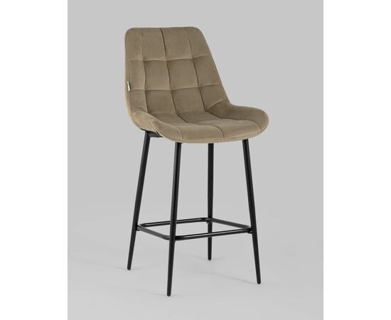 Стул полубарный Флекс велюр капучино, изображение 2 | Интернет магазин мебели и декора LifeDekor