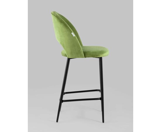 Стул полубарный Меган велюр травяной, изображение 4 | Интернет магазин мебели и декора LifeDekor