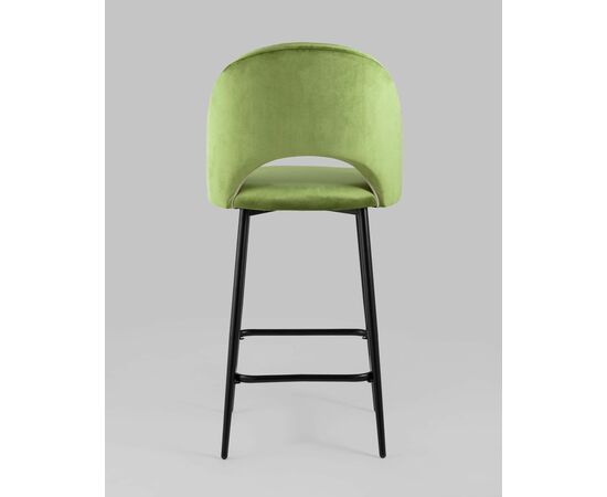 Стул полубарный Меган велюр травяной, изображение 5 | Интернет магазин мебели и декора LifeDekor