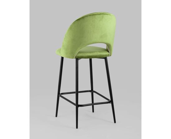 Стул полубарный Меган велюр травяной, изображение 6 | Интернет магазин мебели и декора LifeDekor