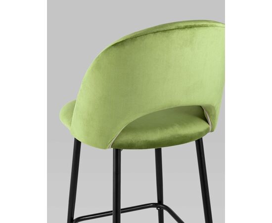 Стул полубарный Меган велюр травяной, изображение 7 | Интернет магазин мебели и декора LifeDekor