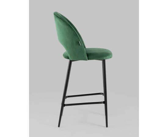 Стул полубарный Меган велюр зеленый, изображение 4 | Интернет магазин мебели и декора LifeDekor