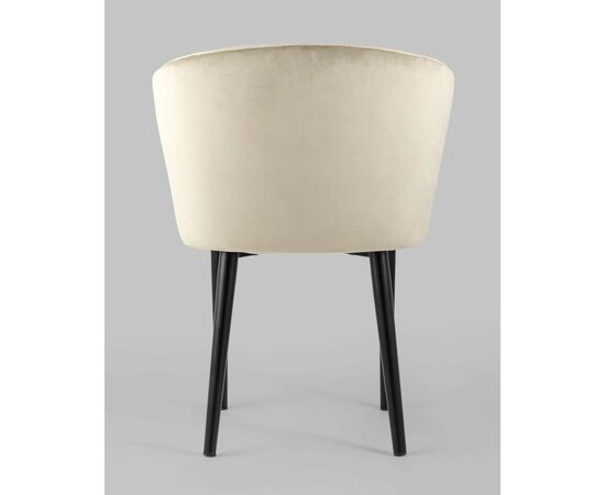 Стул с подлокотниками Нейтон велюр бежевый, изображение 5 | Интернет магазин мебели и декора LifeDekor