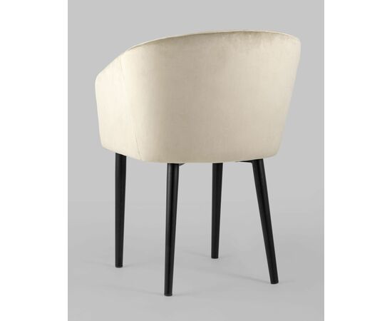 Стул с подлокотниками Нейтон велюр бежевый, изображение 6 | Интернет магазин мебели и декора LifeDekor