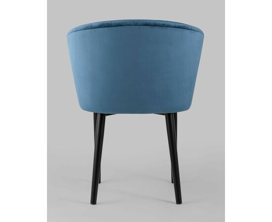 Стул с подлокотниками Нейтон велюр пыльно-синий, изображение 5 | Интернет магазин мебели и декора LifeDekor