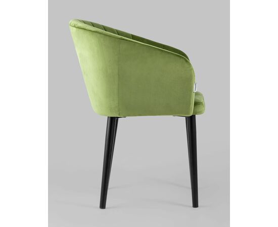 Стул с подлокотниками Нейтон велюр травяной, изображение 4 | Интернет магазин мебели и декора LifeDekor