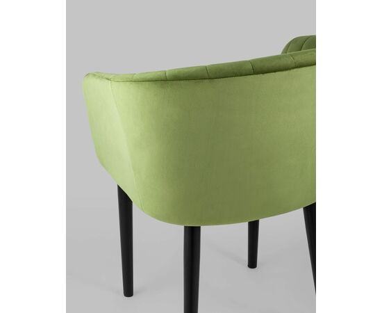 Стул с подлокотниками Нейтон велюр травяной, изображение 7 | Интернет магазин мебели и декора LifeDekor