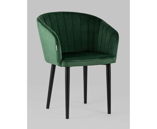 Стул с подлокотниками Нейтон велюр зеленый, изображение 2 | Интернет магазин мебели и декора LifeDekor