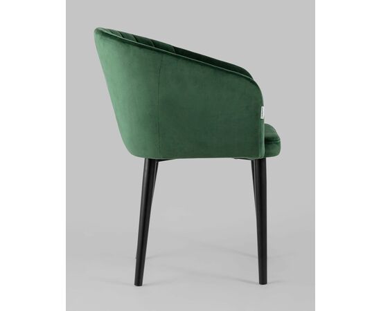 Стул с подлокотниками Нейтон велюр зеленый, изображение 4 | Интернет магазин мебели и декора LifeDekor