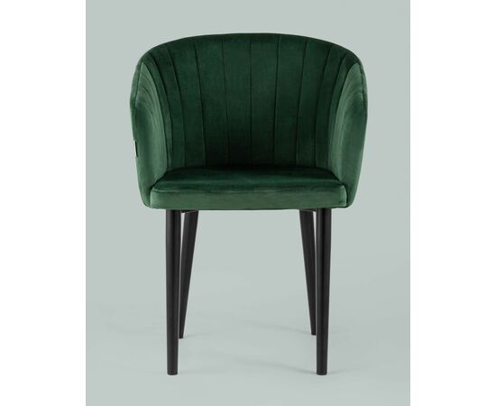 Стул с подлокотниками Нейтон велюр зеленый, изображение 3 | Интернет магазин мебели и декора LifeDekor