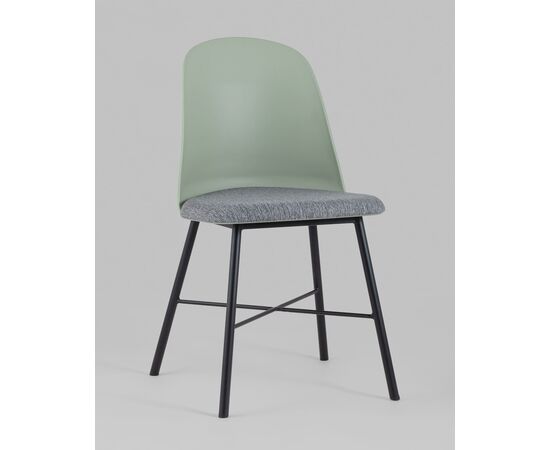 Стул Shell серо-зеленый, изображение 2 | Интернет магазин мебели и декора LifeDekor