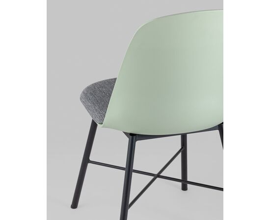 Стул Shell серо-зеленый, изображение 9 | Интернет магазин мебели и декора LifeDekor