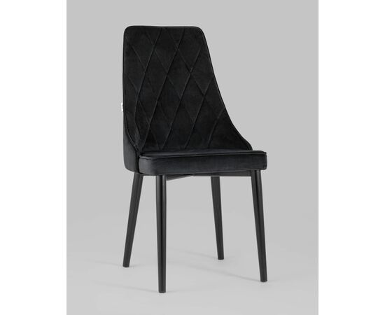 Стул Версаль велюр черный, изображение 2 | Интернет магазин мебели и декора LifeDekor