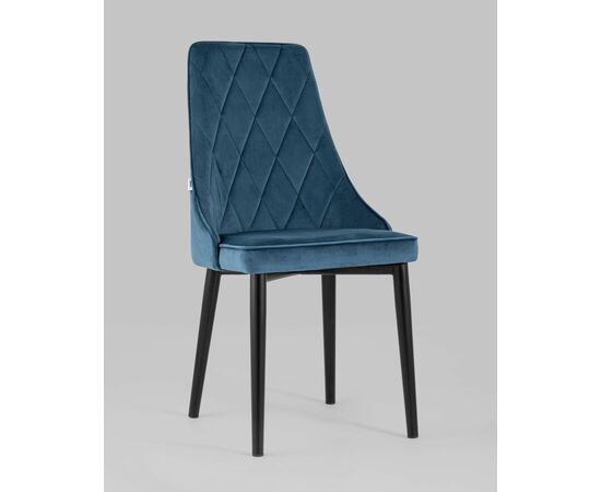 Стул Версаль велюр пыльно-синий, изображение 2 | Интернет магазин мебели и декора LifeDekor