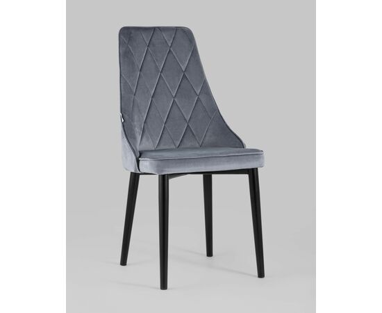 Стул Версаль велюр серый, изображение 2 | Интернет магазин мебели и декора LifeDekor