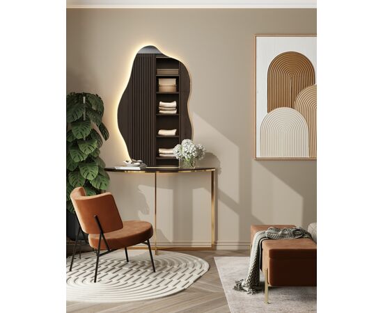 Банкетка Болейн с ящиком велюр терракотовый, изображение 3 | Интернет магазин мебели и декора LifeDekor