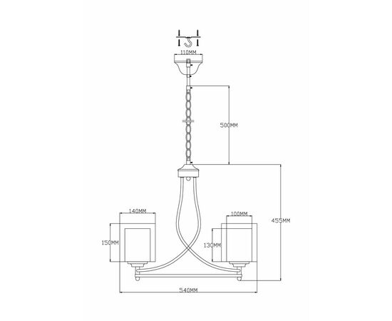 Люстра подвесная Moderli V2524-3P Maximilian 3*E27*60W, изображение 7 | Интернет магазин мебели и декора LifeDekor