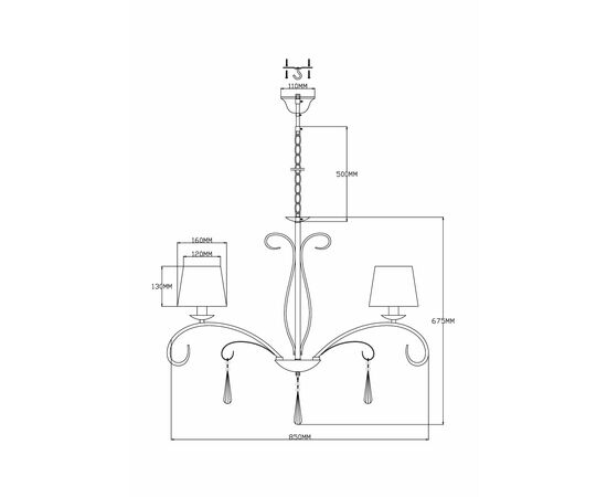 Люстра подвесная Moderli V2602-8P Aramco 8*E14*60W, изображение 3 | Интернет магазин мебели и декора LifeDekor
