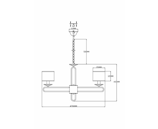 Люстра подвесная Moderli V2632-8P Celestia 8*E14*60W, изображение 3 | Интернет магазин мебели и декора LifeDekor