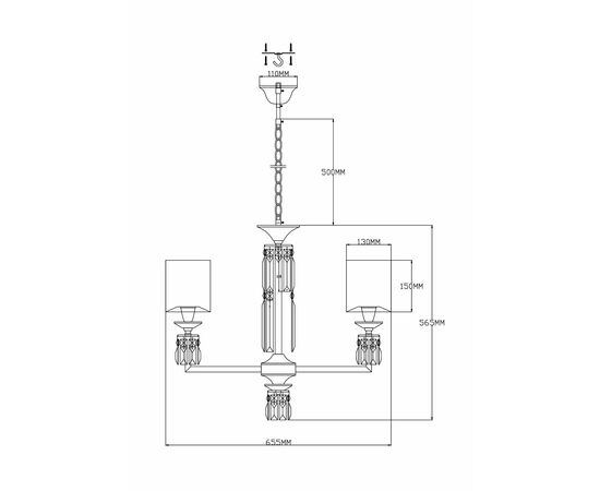 Люстра подвесная Moderli V2691-5P Slam 5*E14*60W, изображение 3 | Интернет магазин мебели и декора LifeDekor