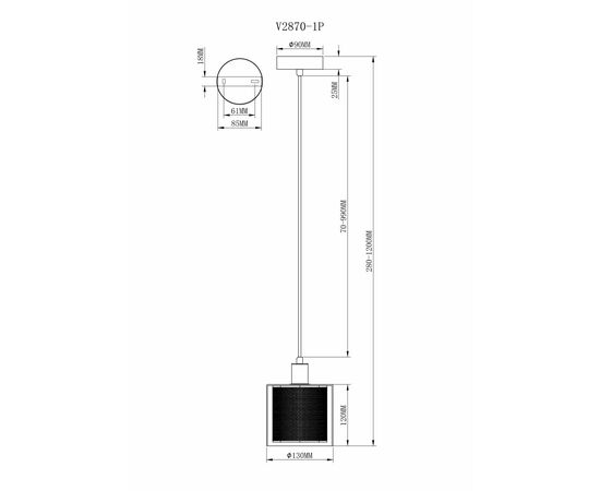 Подвесной светильник Moderli V2870-1P Suspent 1*E14*40W, изображение 10 | Интернет магазин мебели и декора LifeDekor