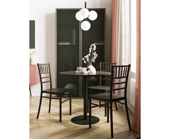 Стул Chiavari (Кьявари) пластик черный, изображение 4 | Интернет магазин мебели и декора LifeDekor