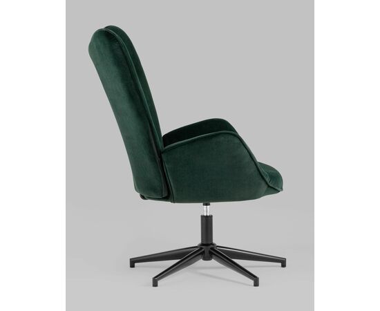 Кресло Филадельфия велюр изумрудный ножка черная, изображение 6 | Интернет магазин мебели и декора LifeDekor