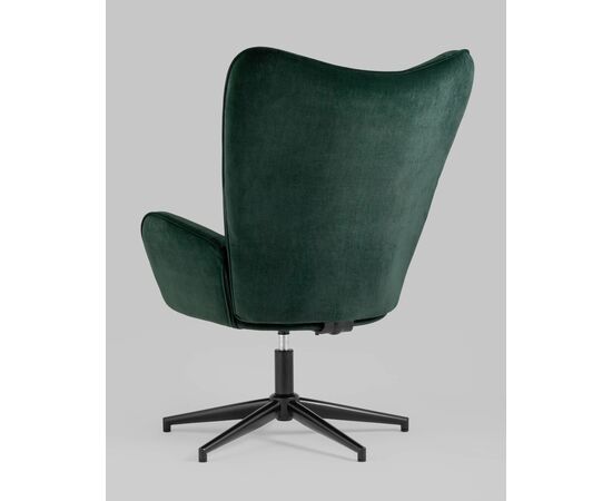 Кресло Филадельфия велюр изумрудный ножка черная, изображение 8 | Интернет магазин мебели и декора LifeDekor