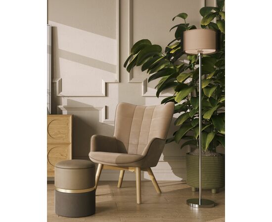 Пуф Кэрри с ящиком велюр коричневый, изображение 3 | Интернет магазин мебели и декора LifeDekor